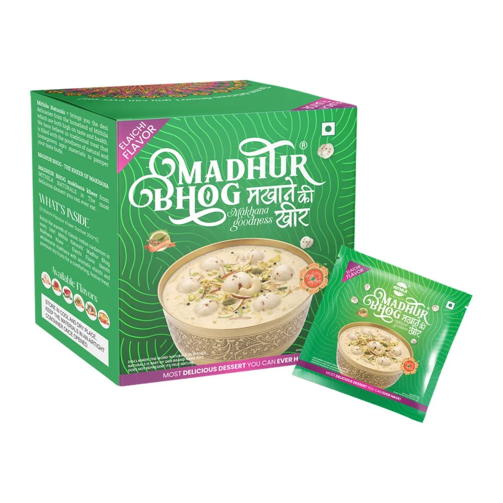 Madhur Bhog Makhana Kheer Pre-Mix – Elaichi (6 sachets)